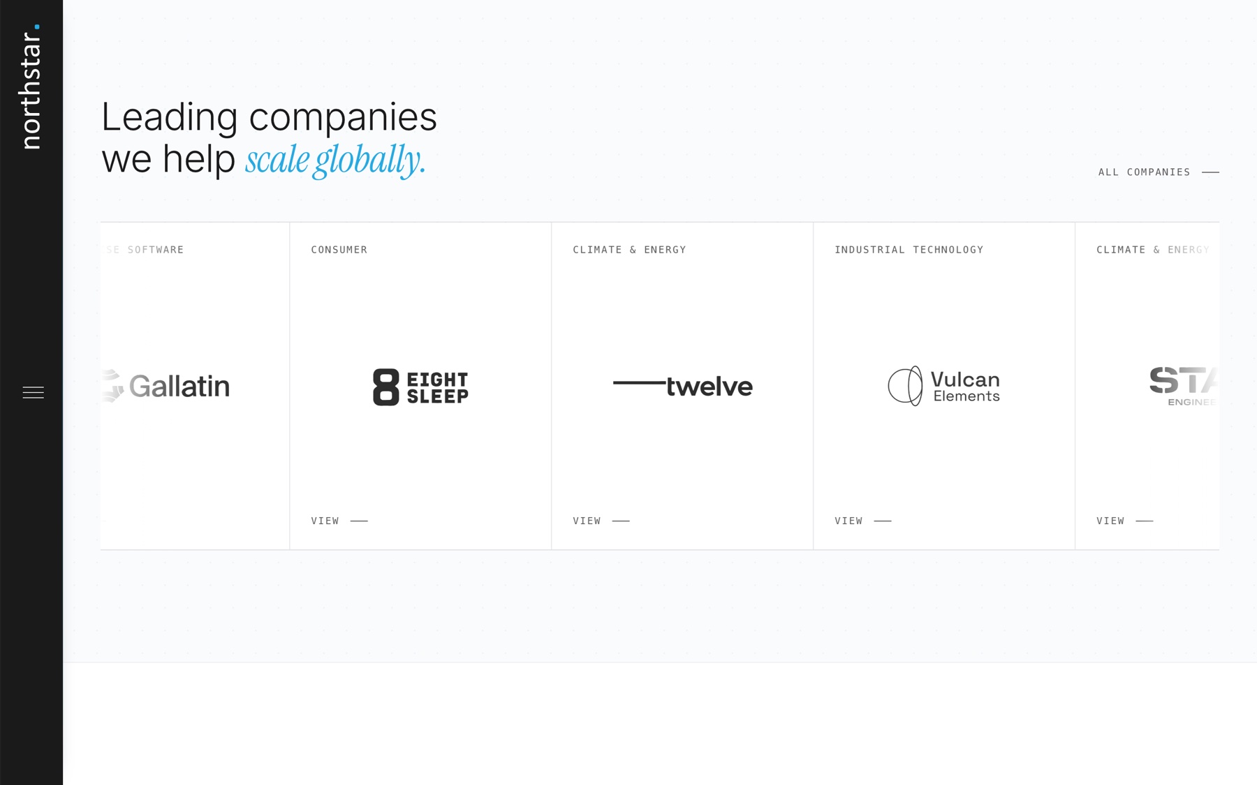 Northstar VC — portfolio grid